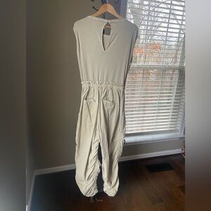 Free People Mixed Media One Piece in Sand Jam size S